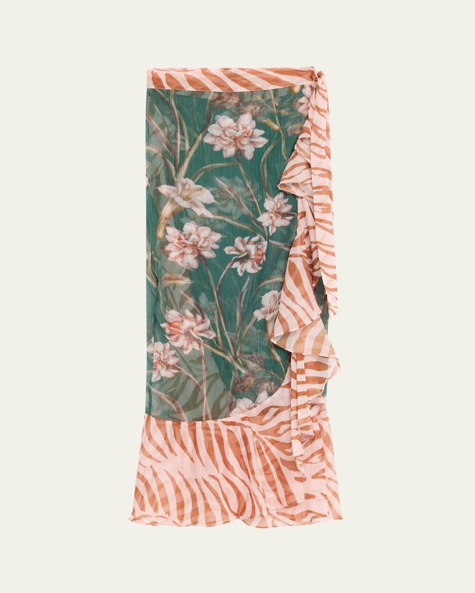 Botanic Retro Wrap Skirt